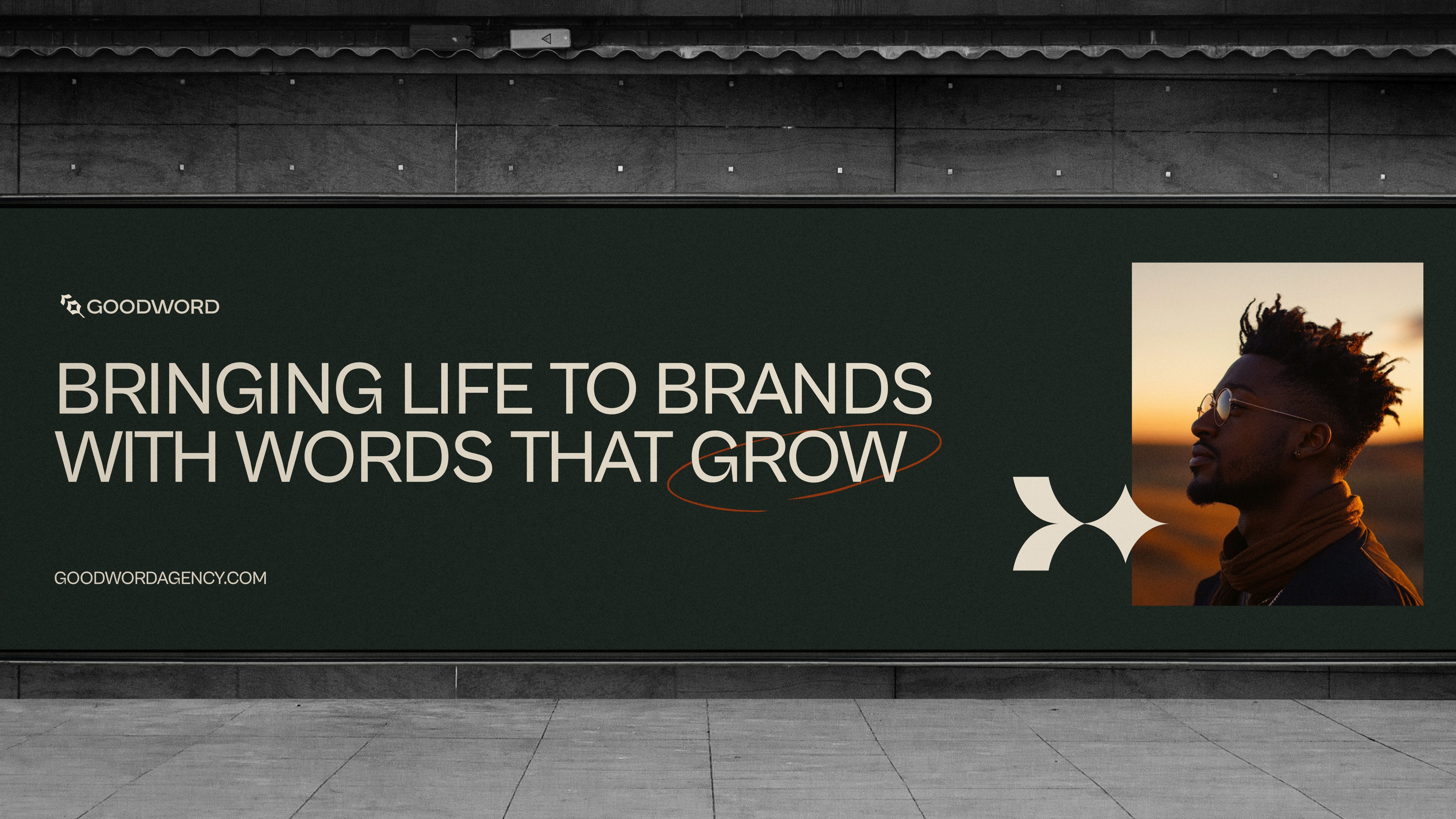 Good Word brand application: Billboard