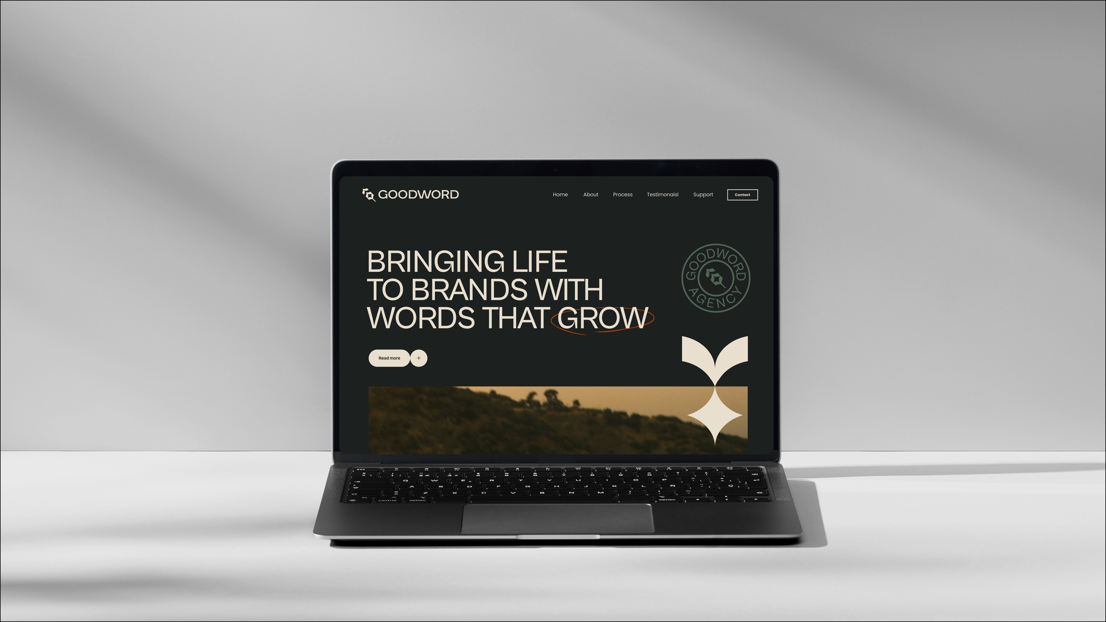 Good Word brand application: Website