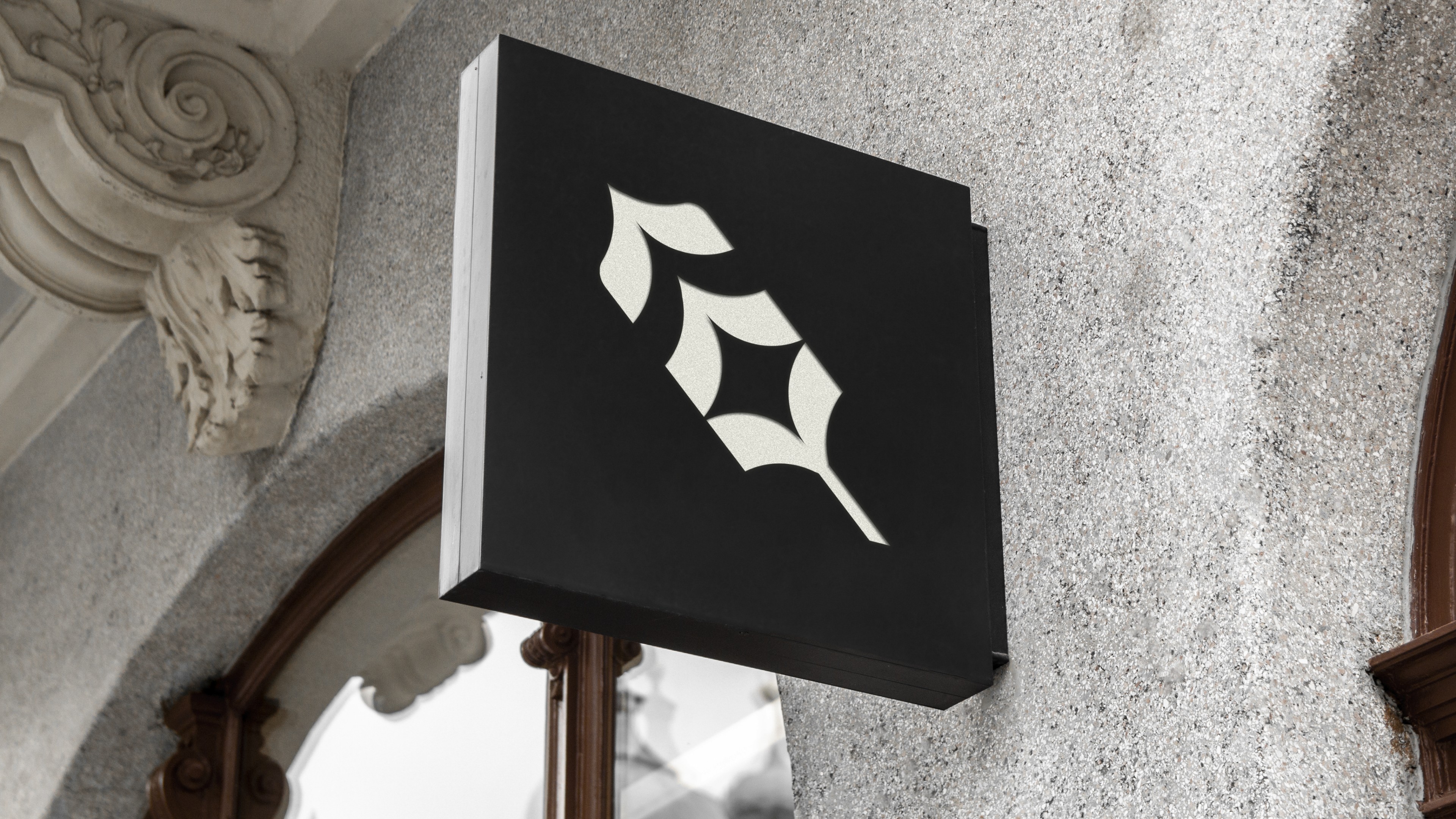 Good Word brand application: Blade sign