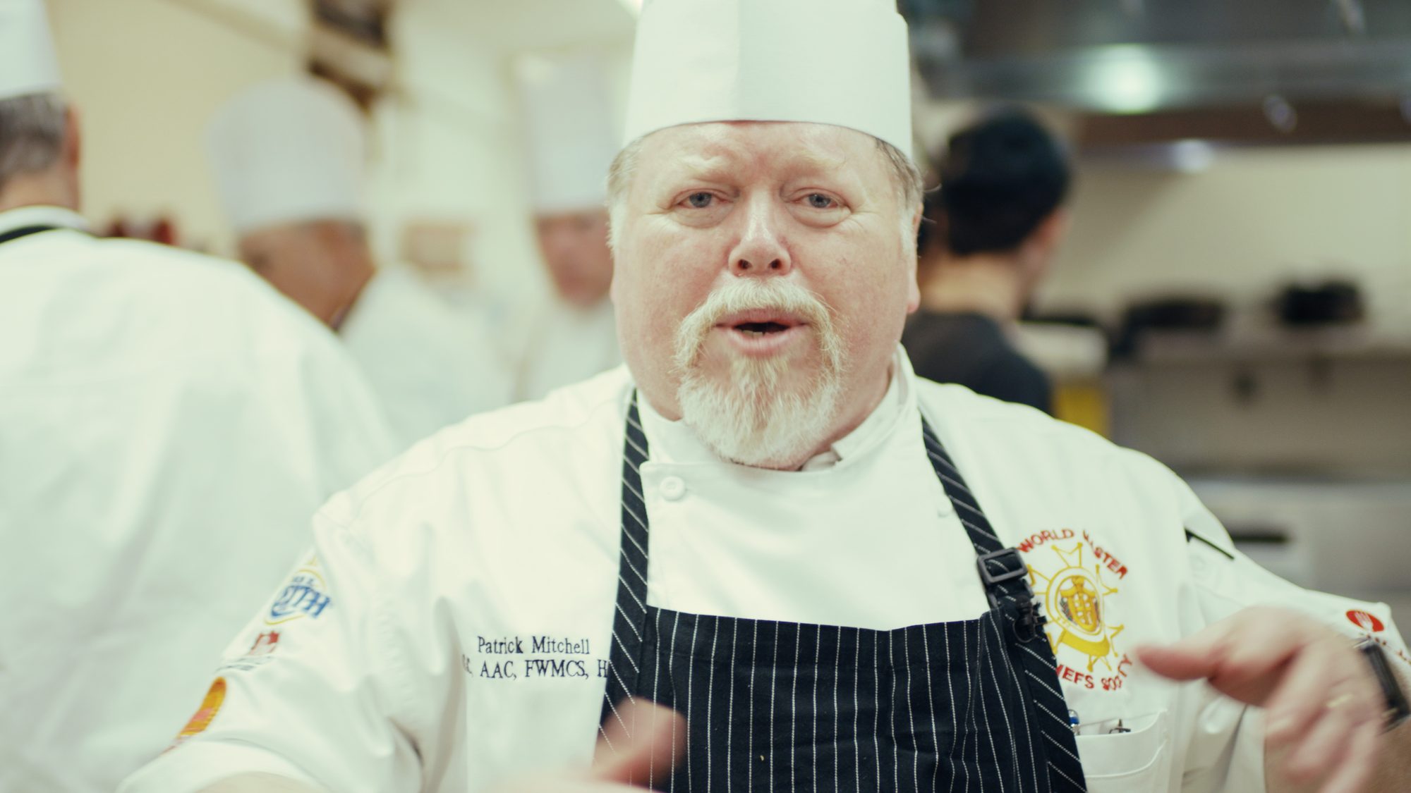 Chef Patrick Mitchell in the kitchen at Rancho Cielo