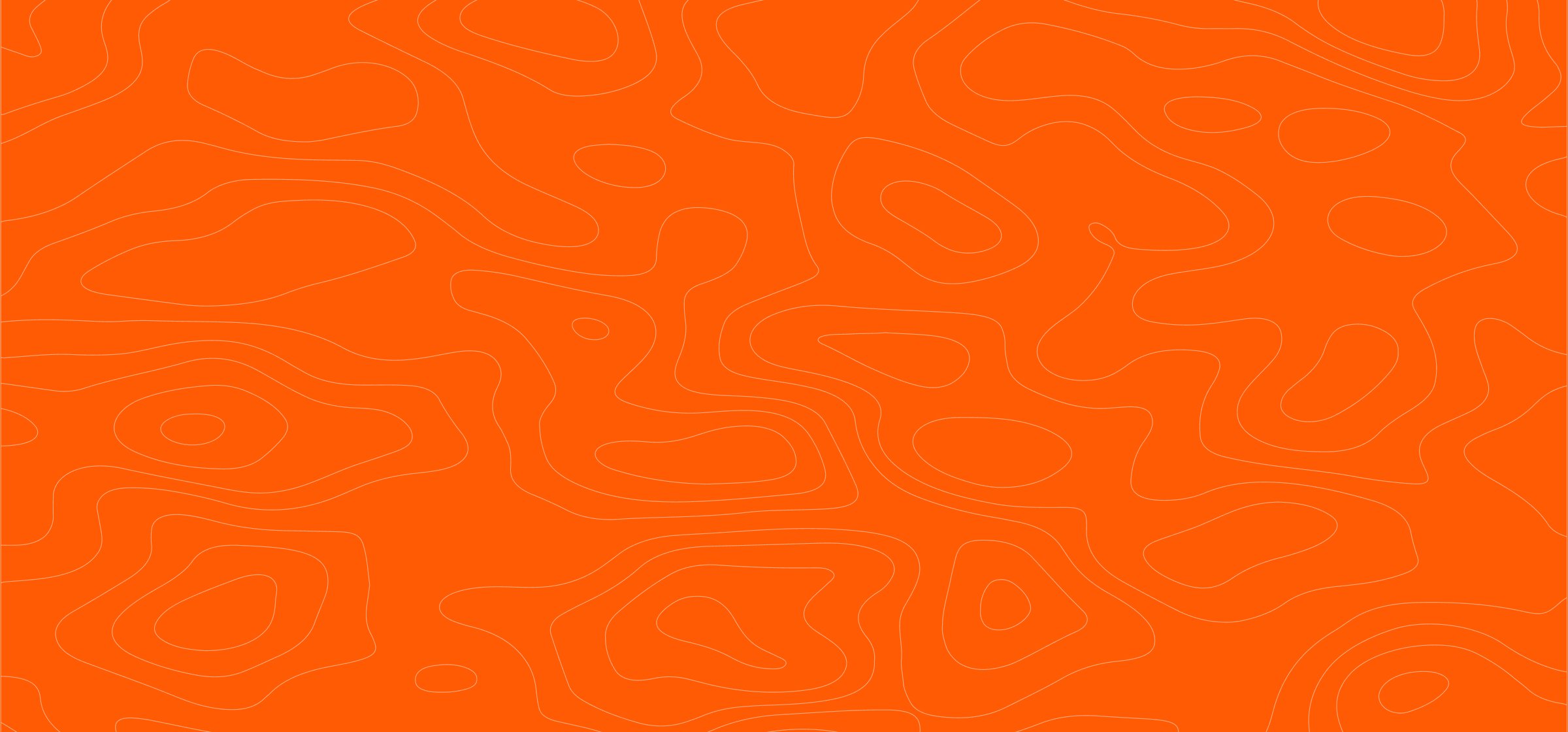 groople topographic line pattern on Bright Orange