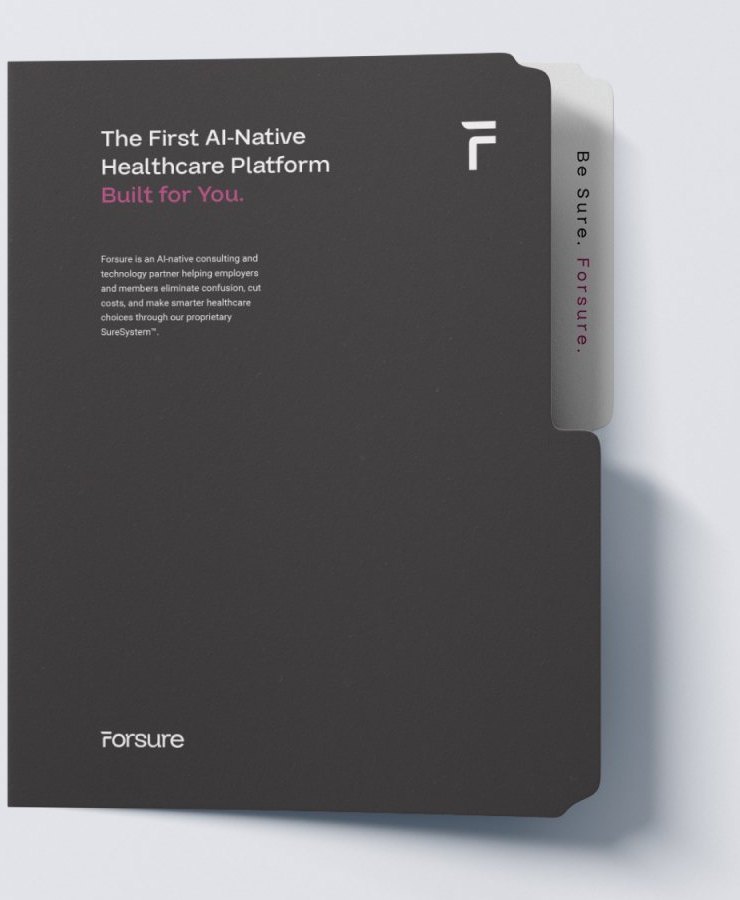 Forsure presentation folder in charcoal