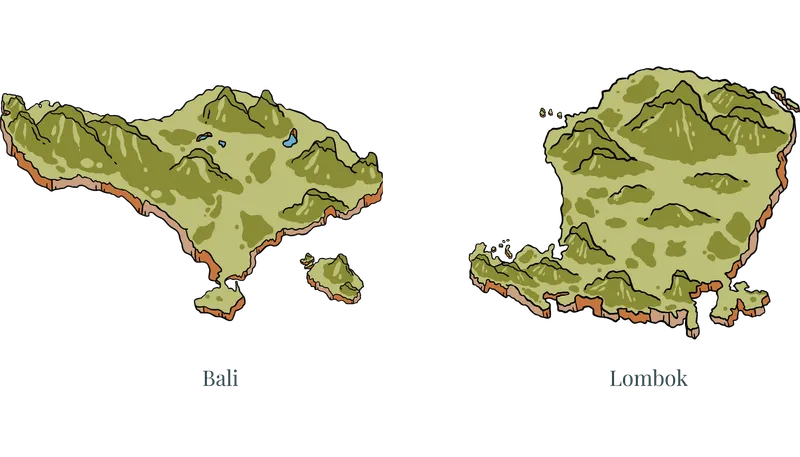 Bali - Lombok - Map