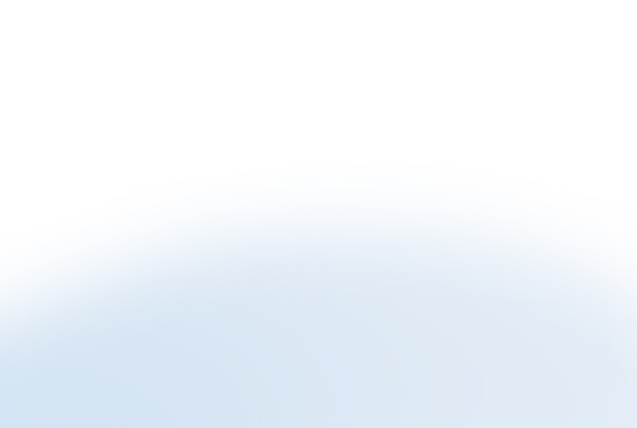 Abstract blue glossy curved sphere background with a bright rim highlight along the horizon.