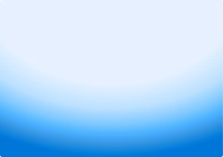 Soft blue gradient background, lighter at top and deeper blue at bottom