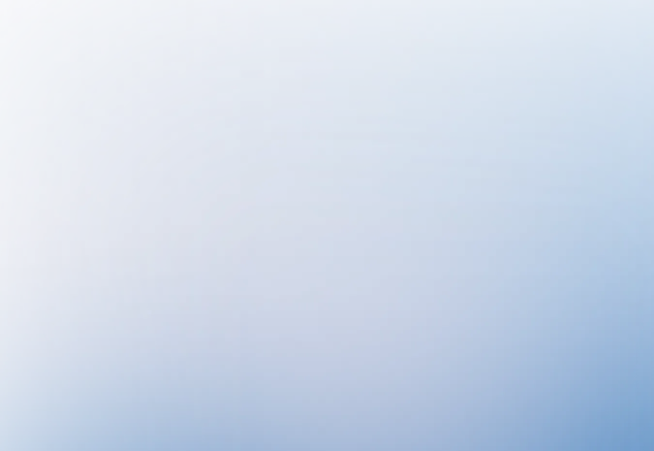 Soft light blue and white gradient background.