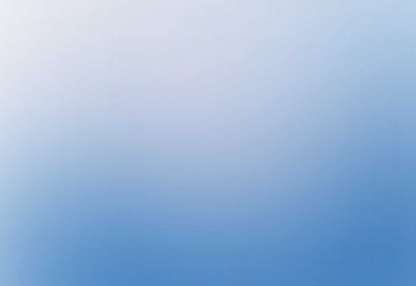 Soft light blue gradient background.