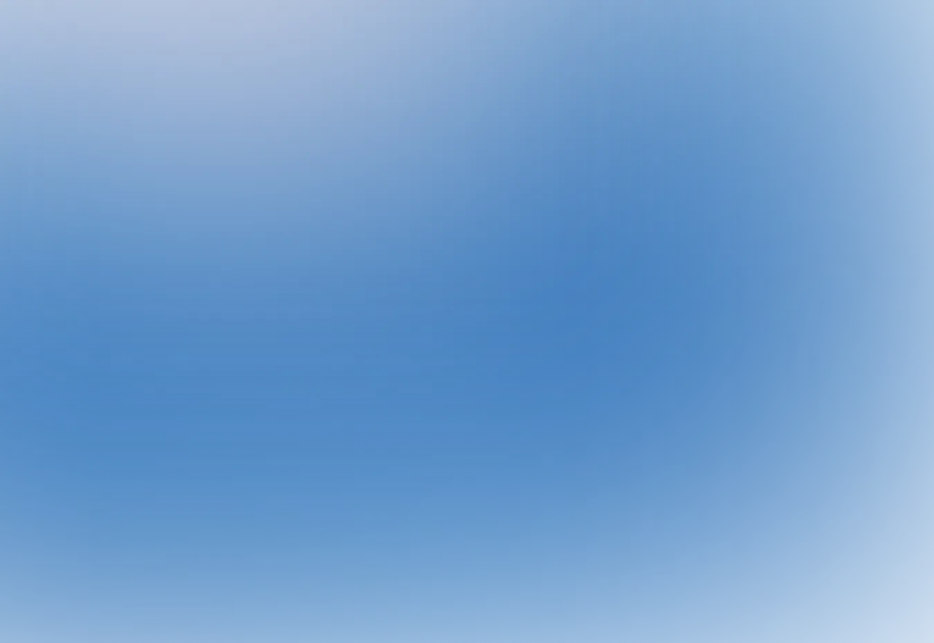 Smooth solid blue radial gradient background, darker toward the edges.