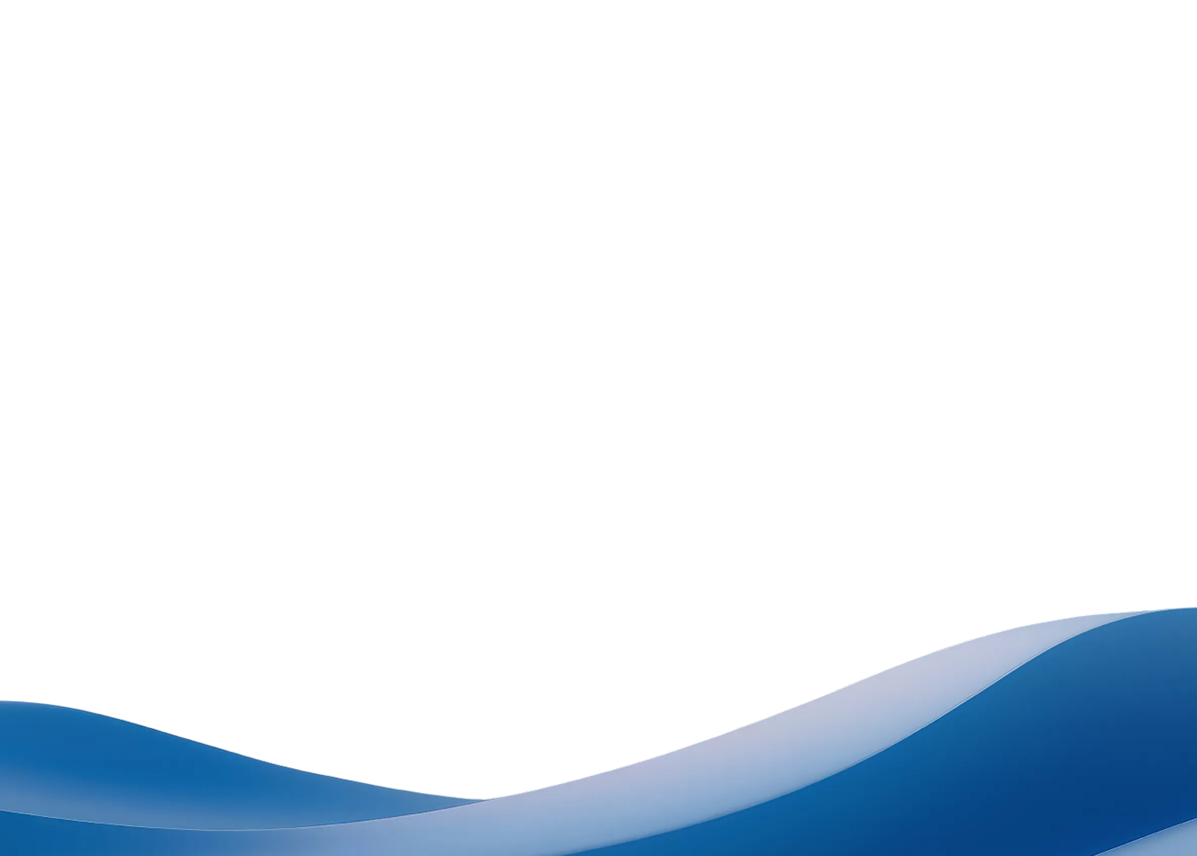 Abstract blue wave-shaped graphic used as a decorative section background overlay.