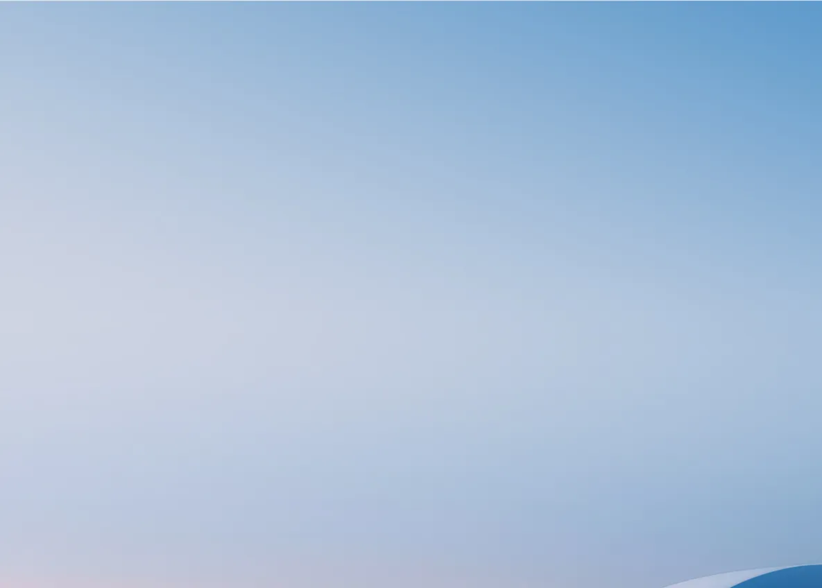 Soft pale blue gradient background resembling a hazy sky