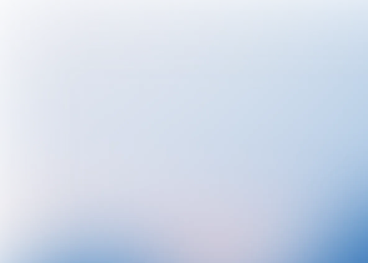 Blue and white wave-shaped gradient background.