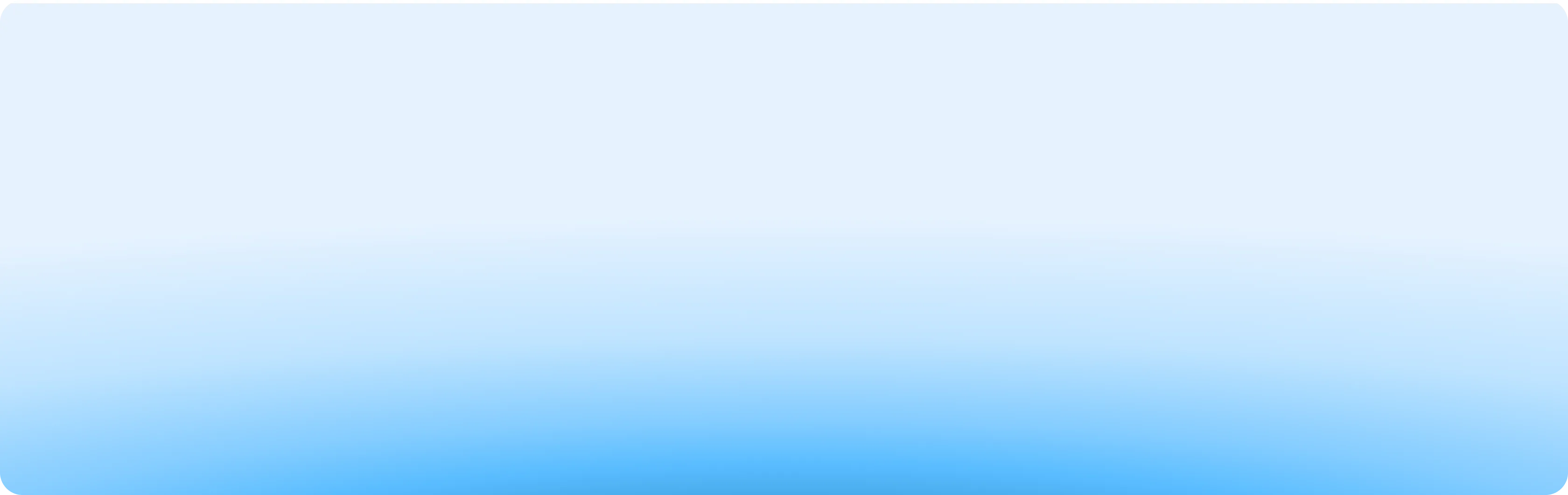 Soft light blue gradient background panel with rounded corners.