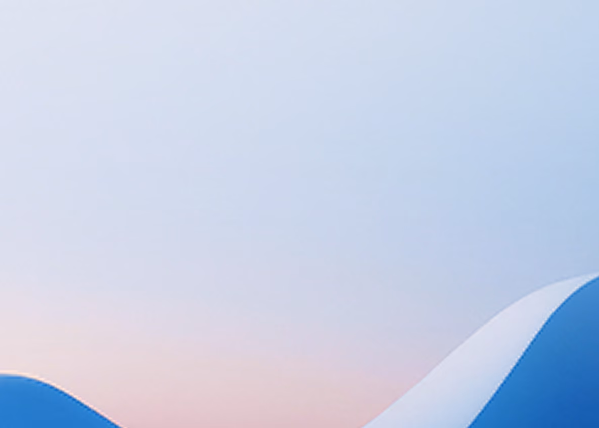 Soft light blue gradient background with a subtle wave shape.