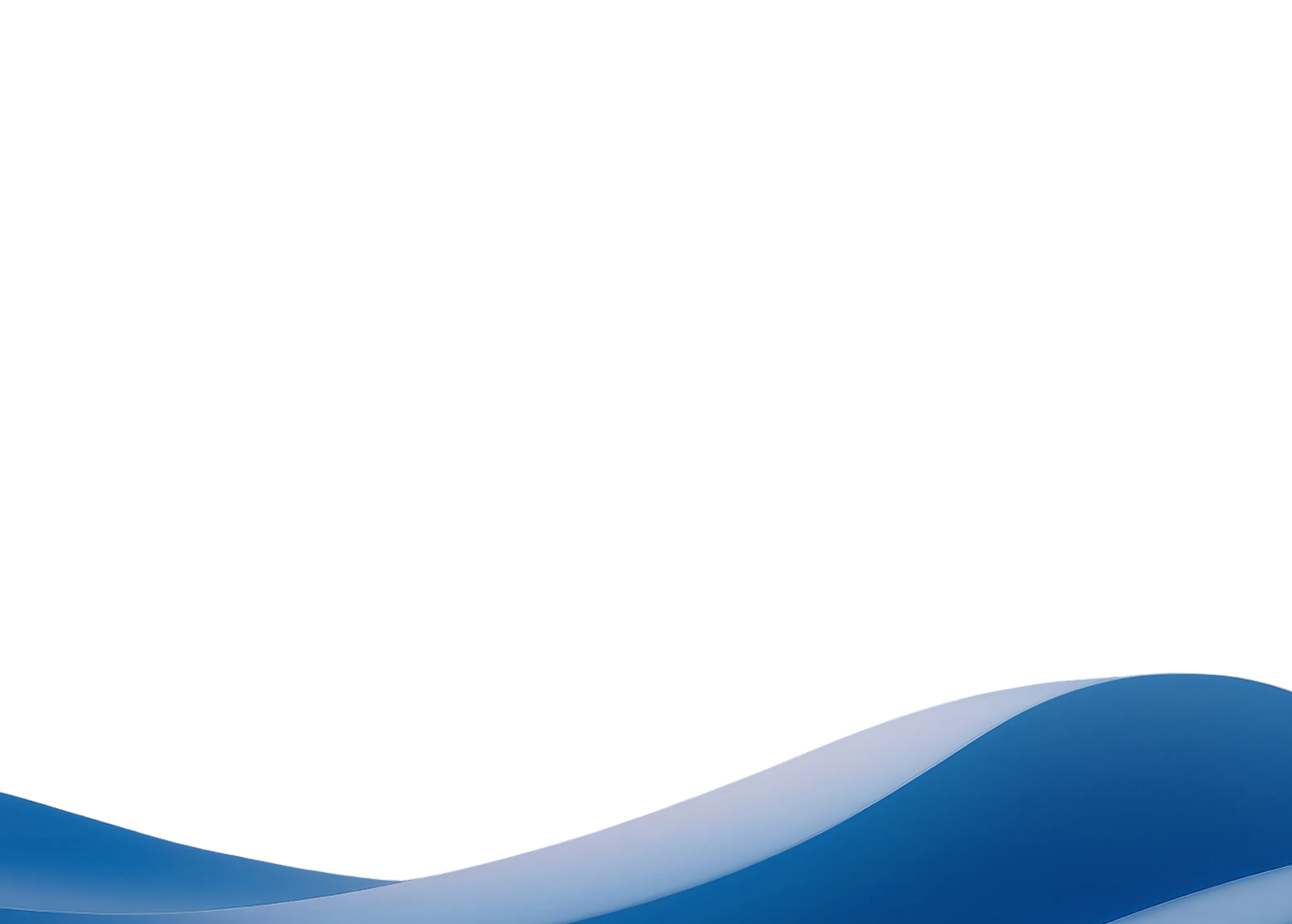 Abstract blue wave-shaped graphic used as a decorative section background overlay.