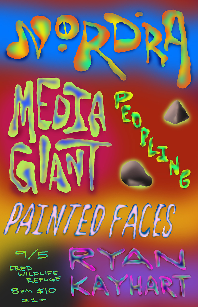 Nordra, Media Giant, Peopling, Painted Faces @ FRED Wildlife Refuge