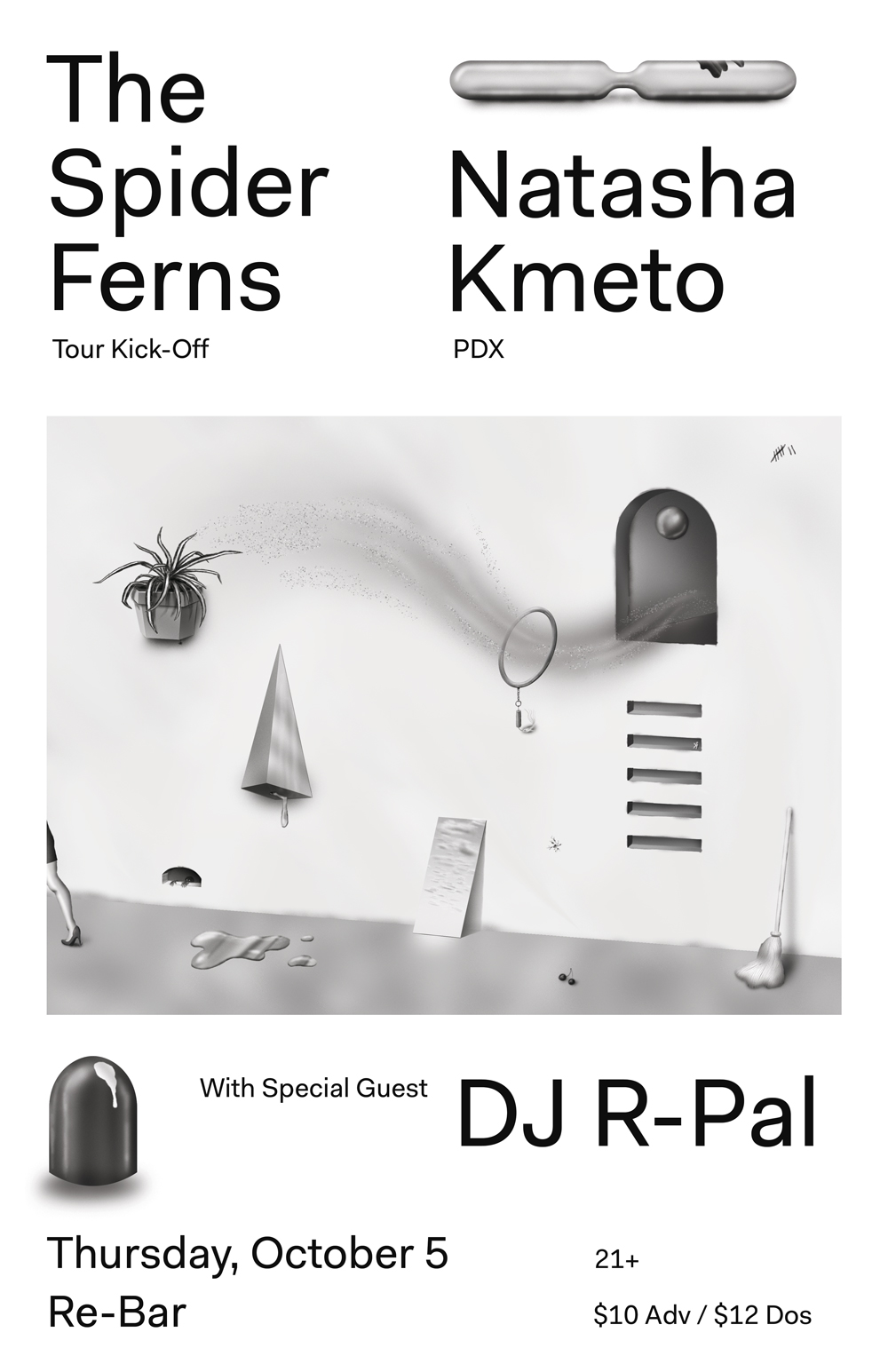 The Spider Ferns, Natasha Kmeto, DJ R-Pal @ Re-Bar