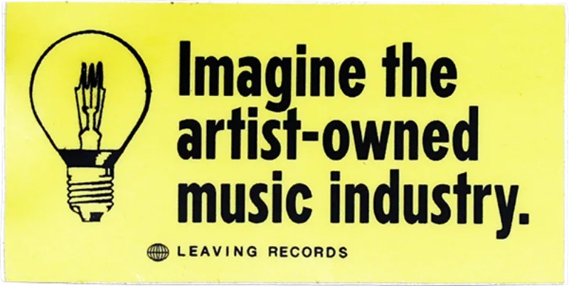 Imagine the artist-owned music industry sticker