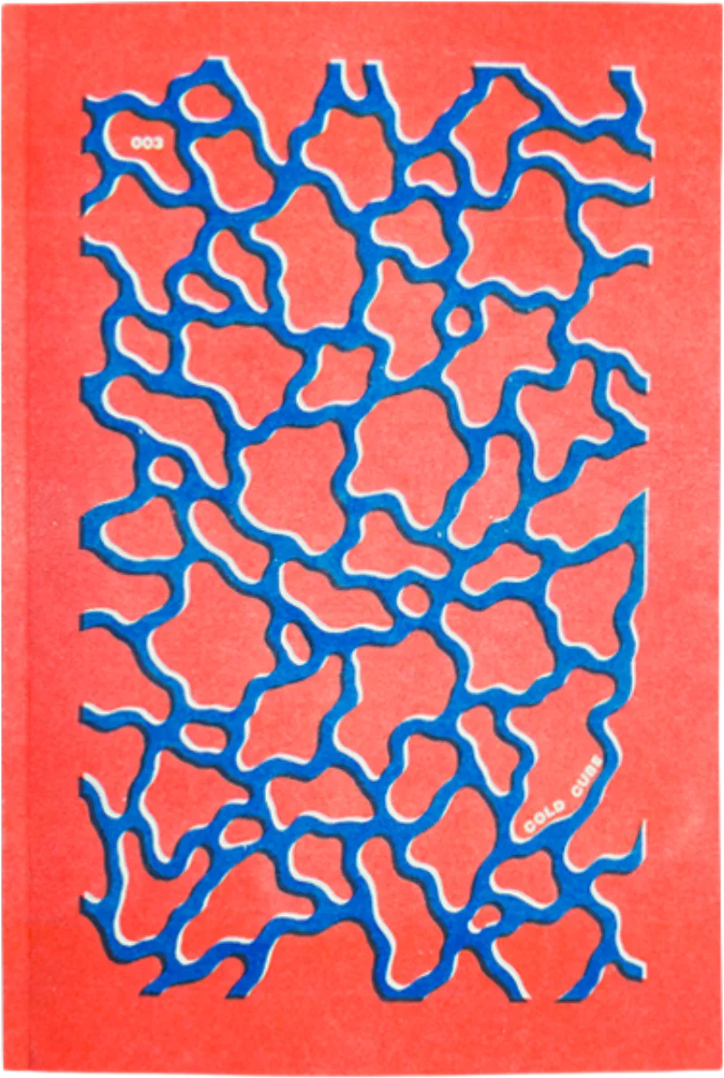 Cold Cube Anthology #3 cover and risograph artworks
