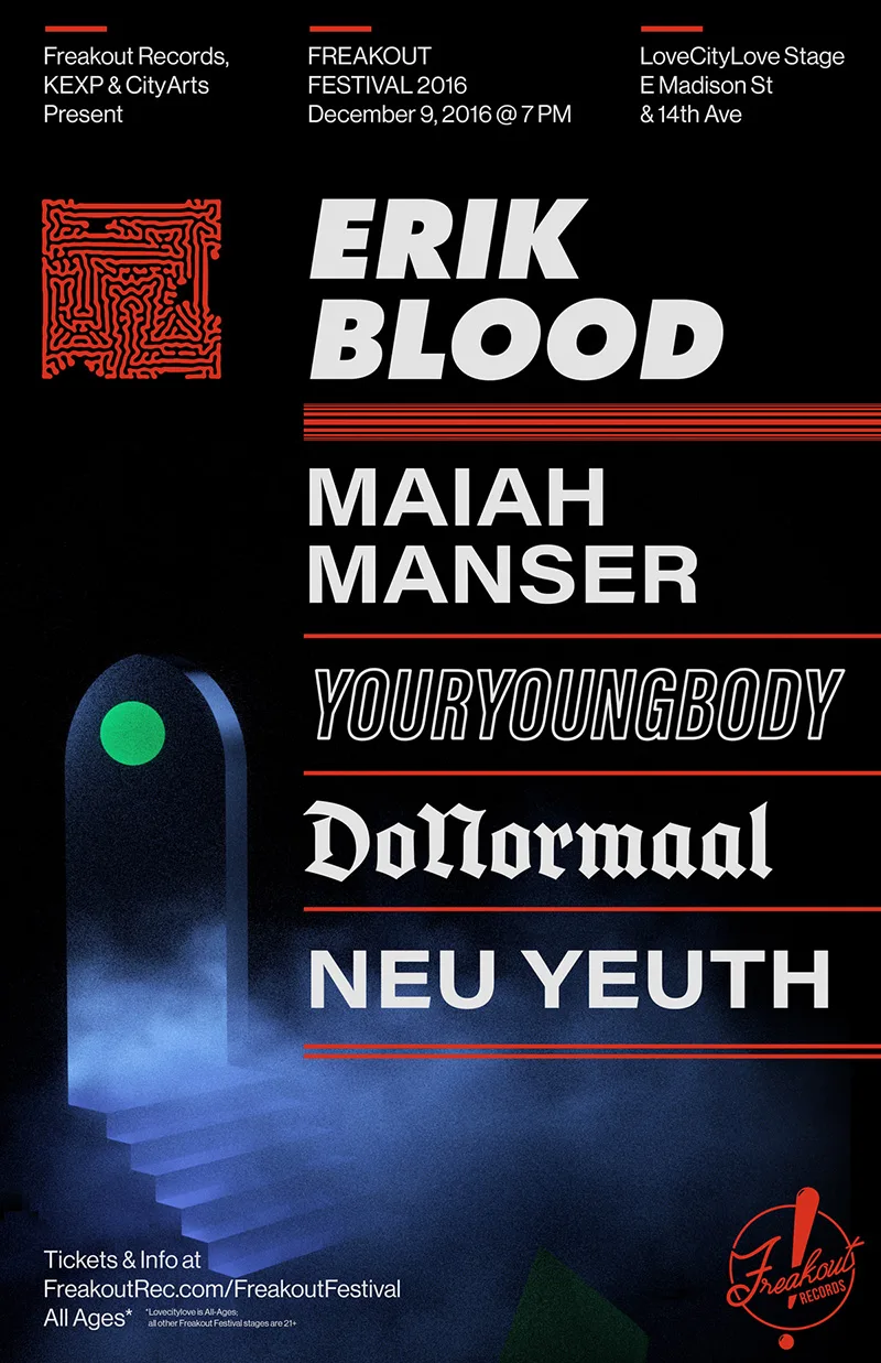 Erik Blood, Maiah Manser, Youryoungbody, DoNormaal, Neu Yeuth @ LoveCityLove
