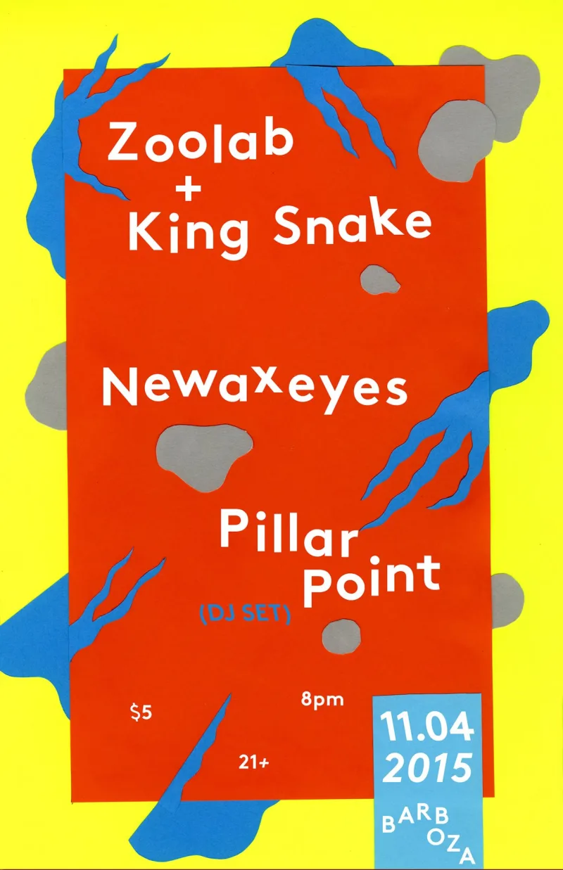 Zoolab + King Snake, Newaxeyes, Pillar Point @ Barboza