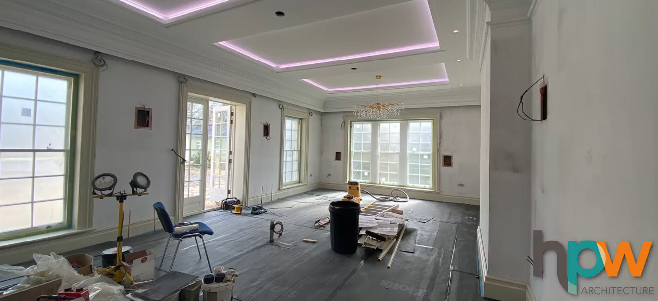Living Room Transformation in Progress