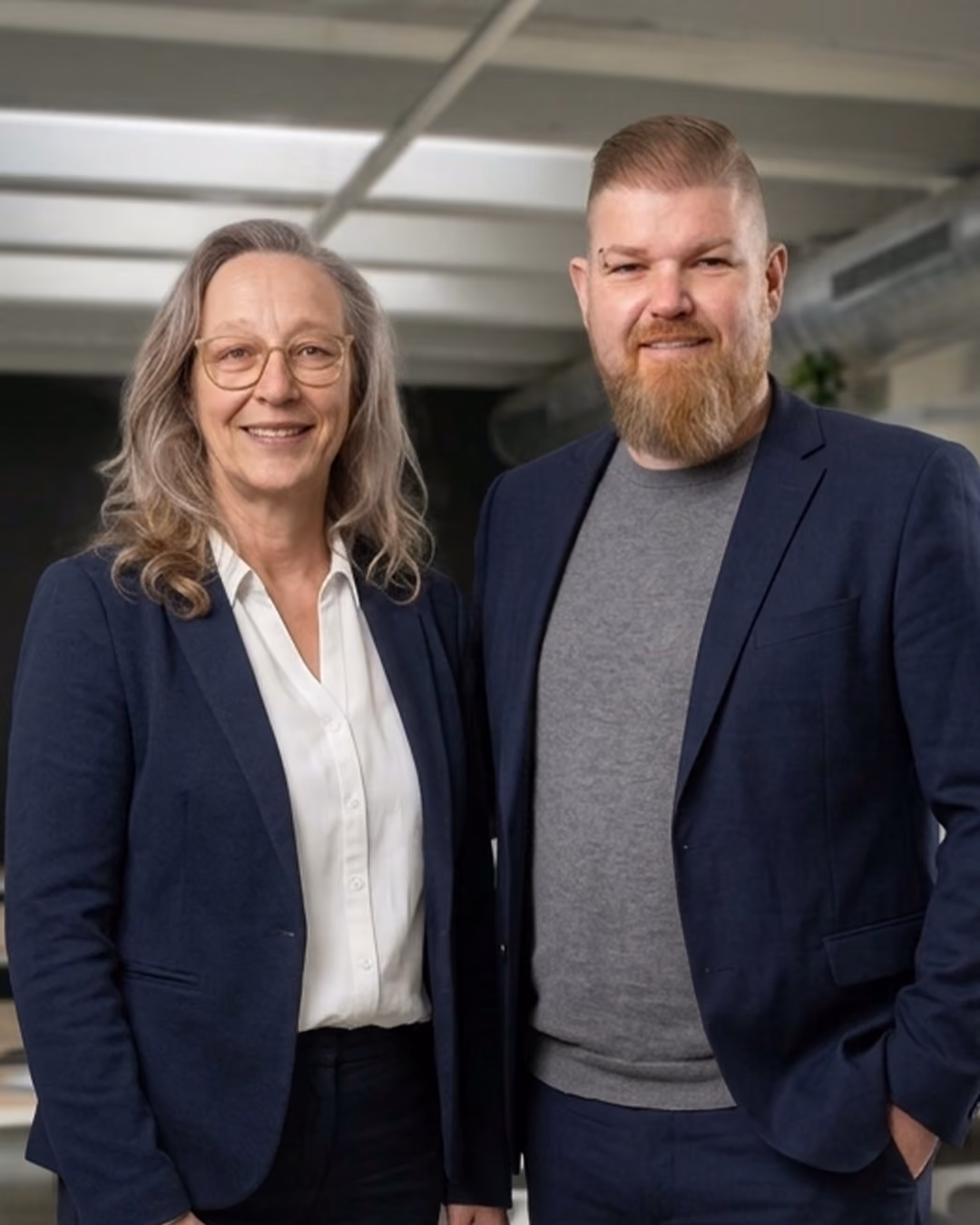 Beate Körning-Bertram und Sebastian Berscheidt, Geschäftsführung und Assistenz von Körning-Bertram