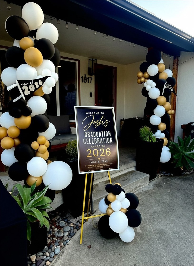 Josh graduation welcome sign