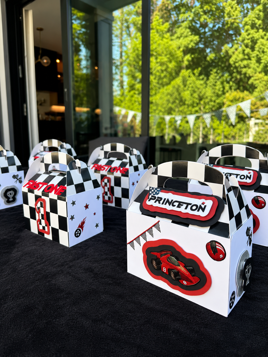 Race 1 custom favor box