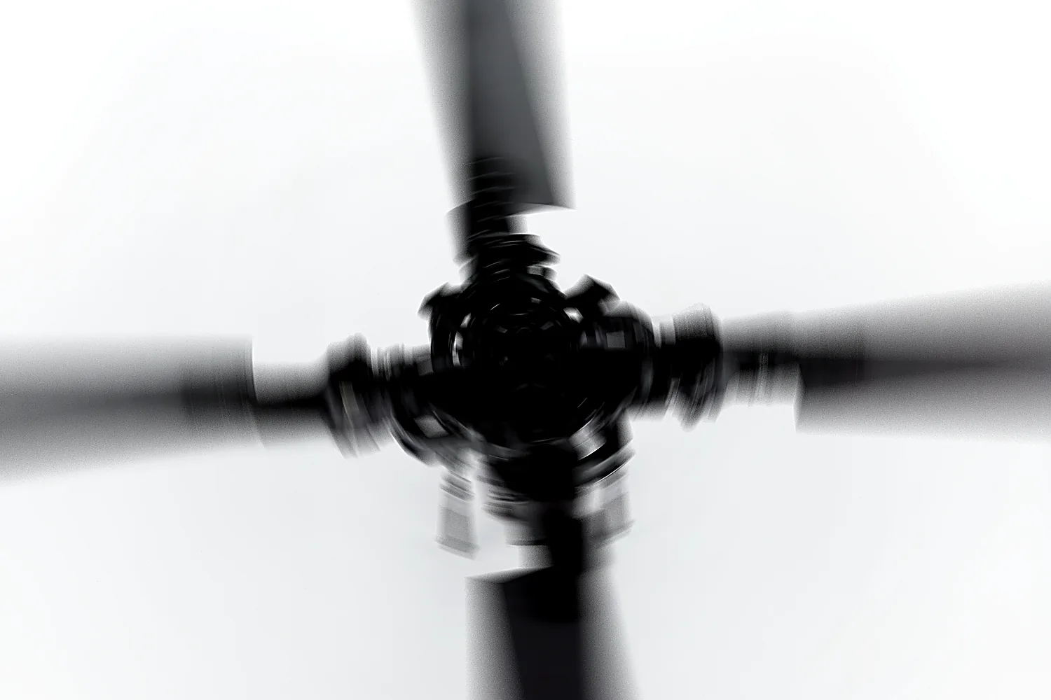Helicopter rotor in motion