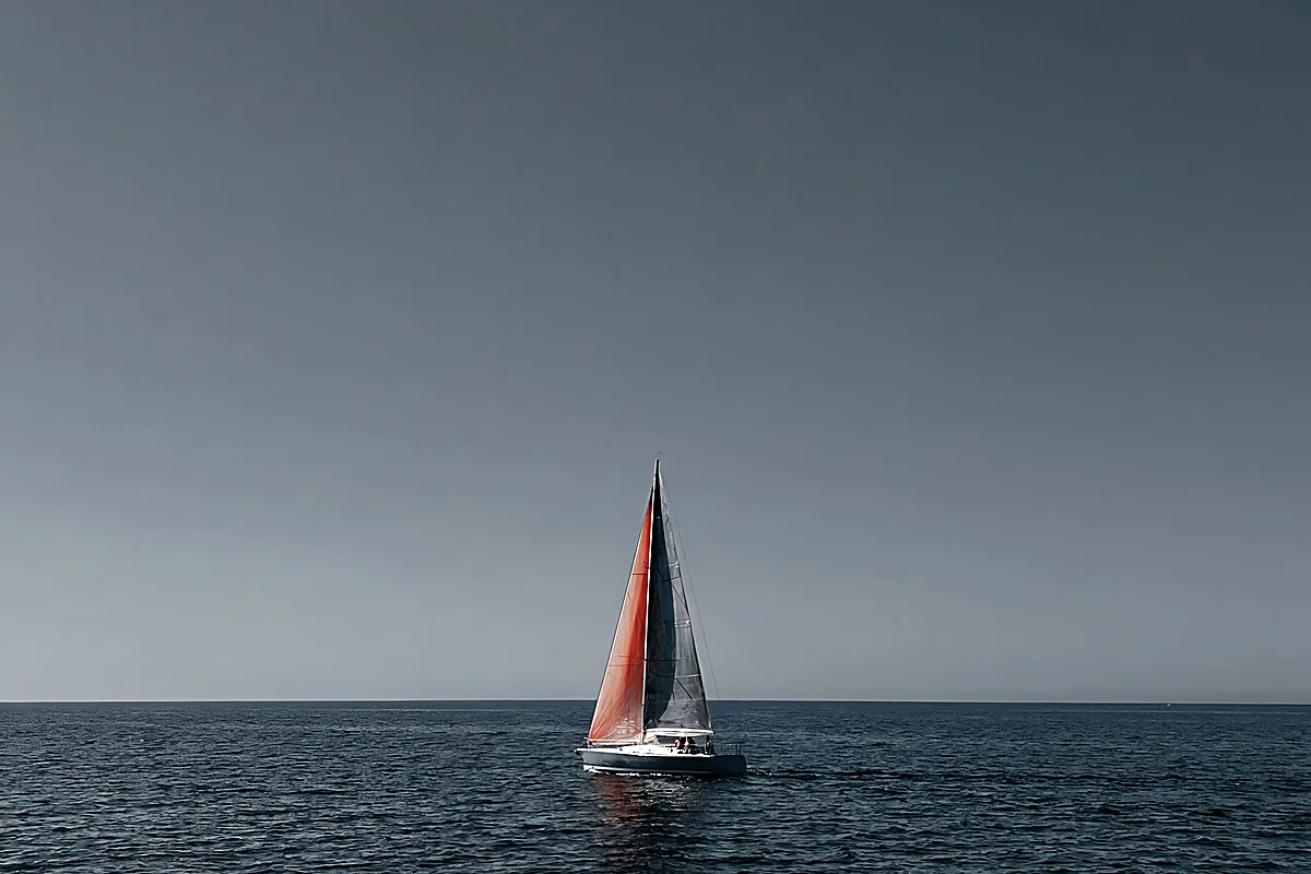Boat on still water