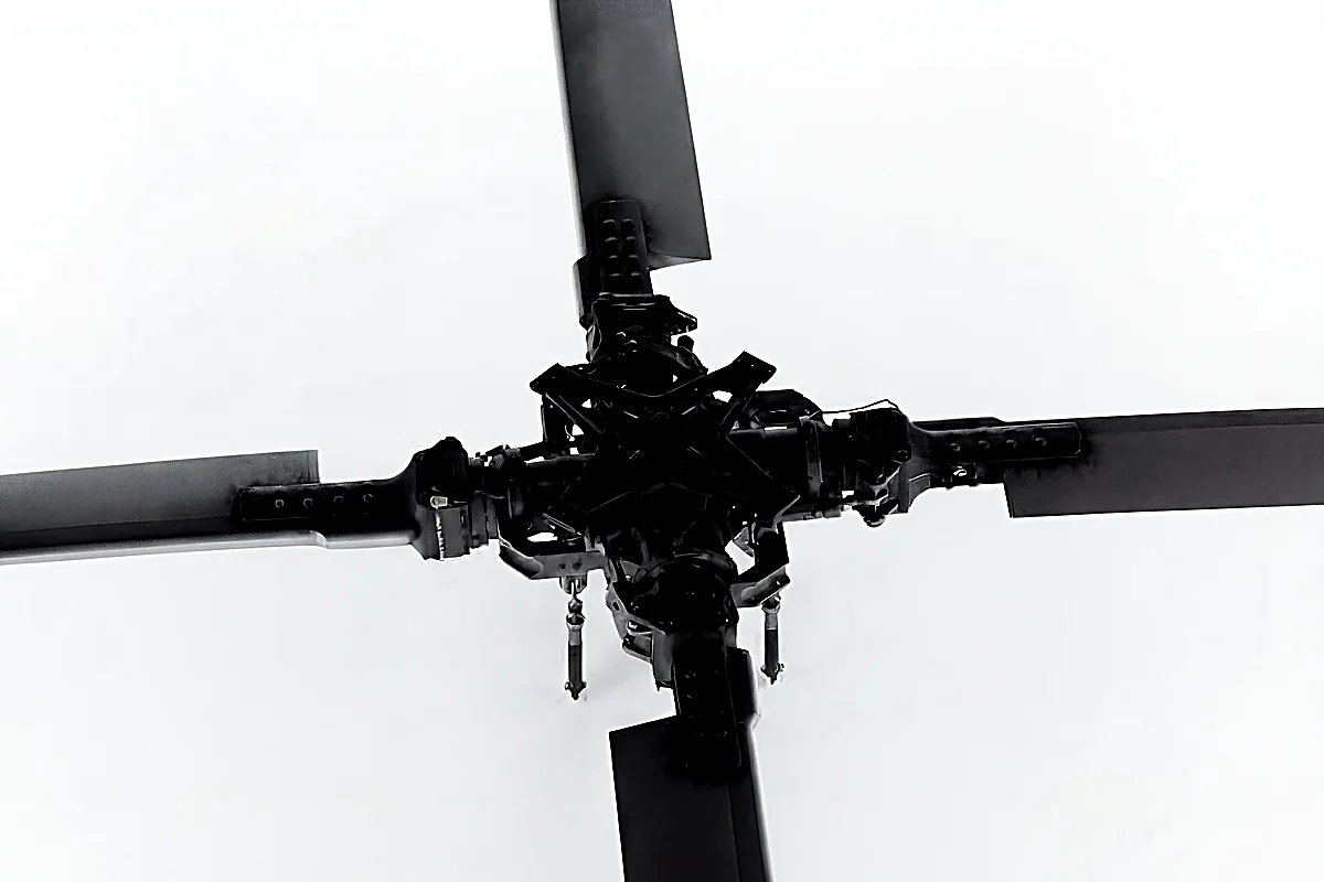 Helicopter in flight