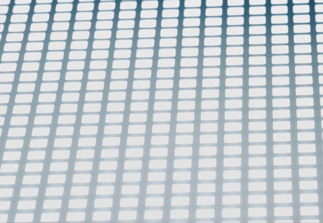 Fine white grid seen close up, representing the structure behind search results