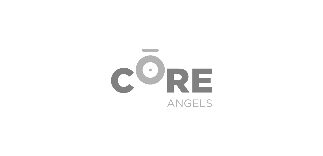 Logo de Core Angels avec un halo au-dessus de la lettre O.