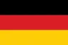 Drapeau de l'Allemagne avec trois bandes horizontales: noir, rouge et or.
