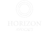 Logo Horizon Avocats avec un cercle stylisé au-dessus du texte.