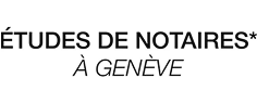 Logo avec texte Les Etudes De Notaires Associés en noir sur fond transparent.