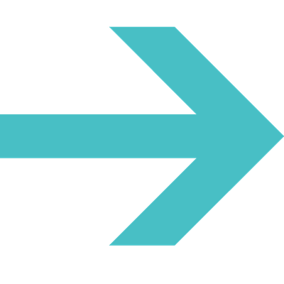 Simple turquoise right-pointing arrow on a transparent background.