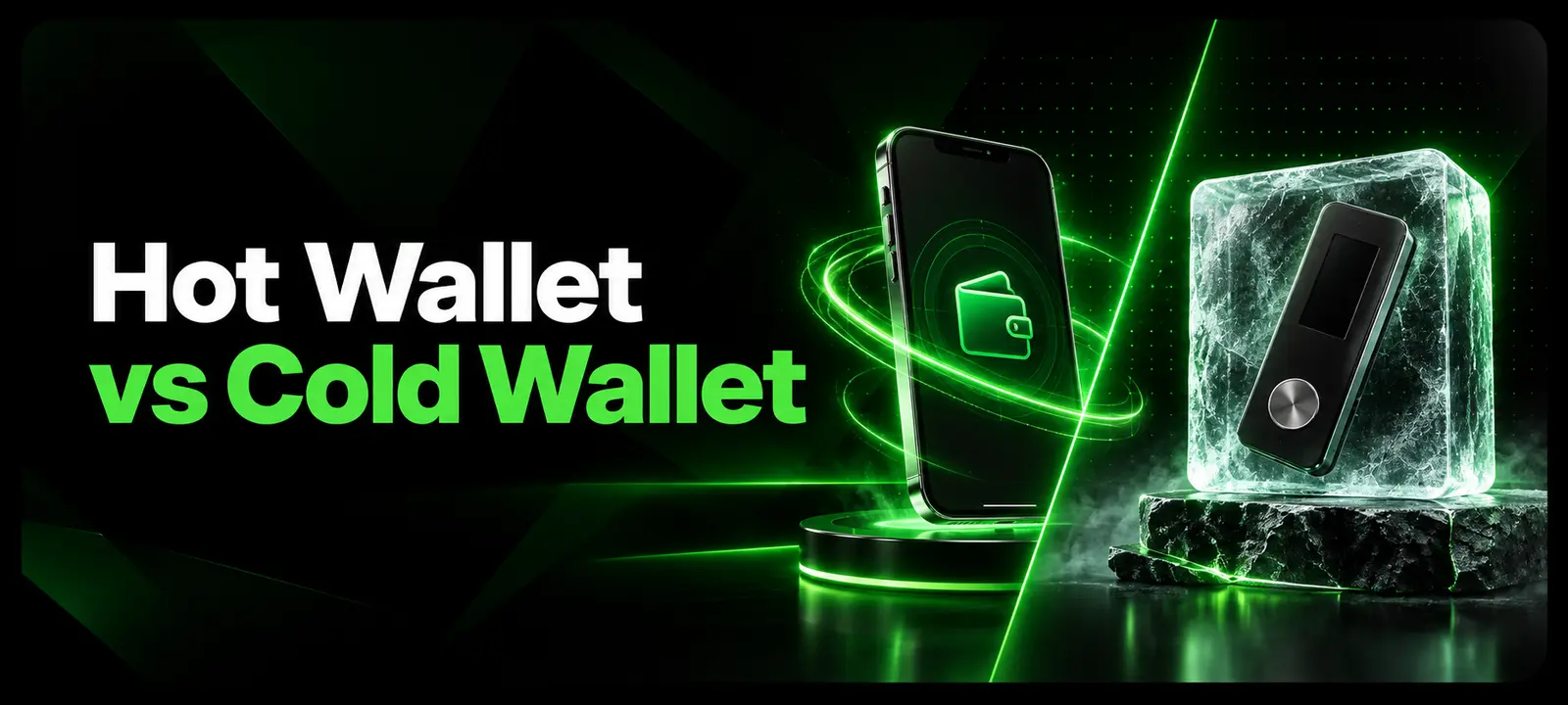 Smartphone hot wallet compared with an offline hardware wallet