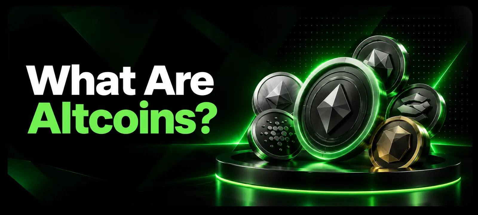 Collection of major alternative cryptocurrency coins