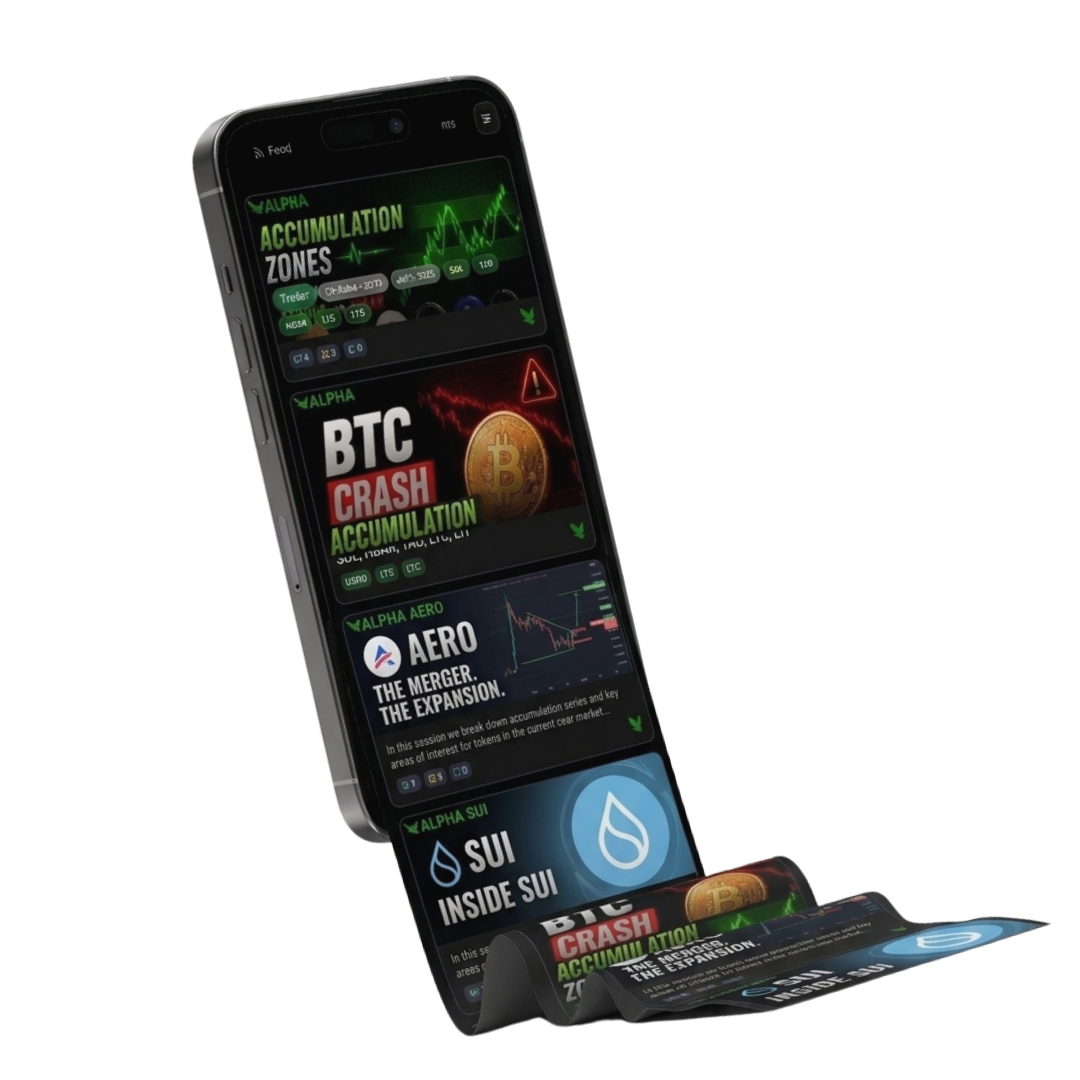 Research and content feed on a phone