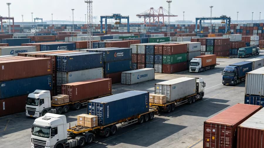 Disposable PET, PP and paper cold & hot drink cups bulk export logistics with sea freight, air freight and land transport delivery options, KAIKEANDG brand supplier with direct factory supply for global wholesale importers