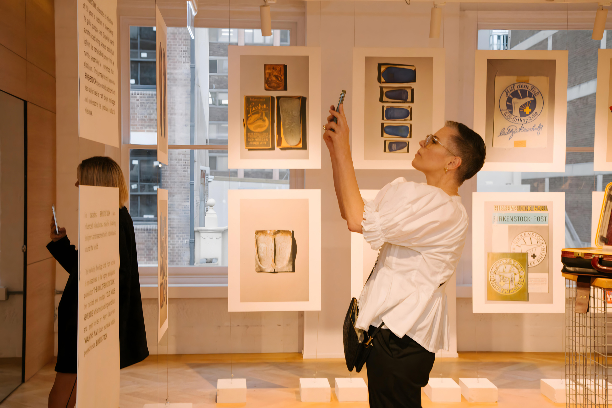 Custom gallery build celebrating 250 years of Birkenstock at a Sydney pop-up event
