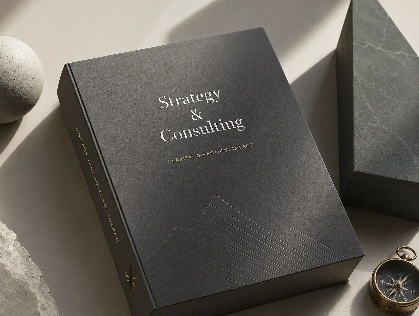 A book cover with the titloe Strategy & Consulting