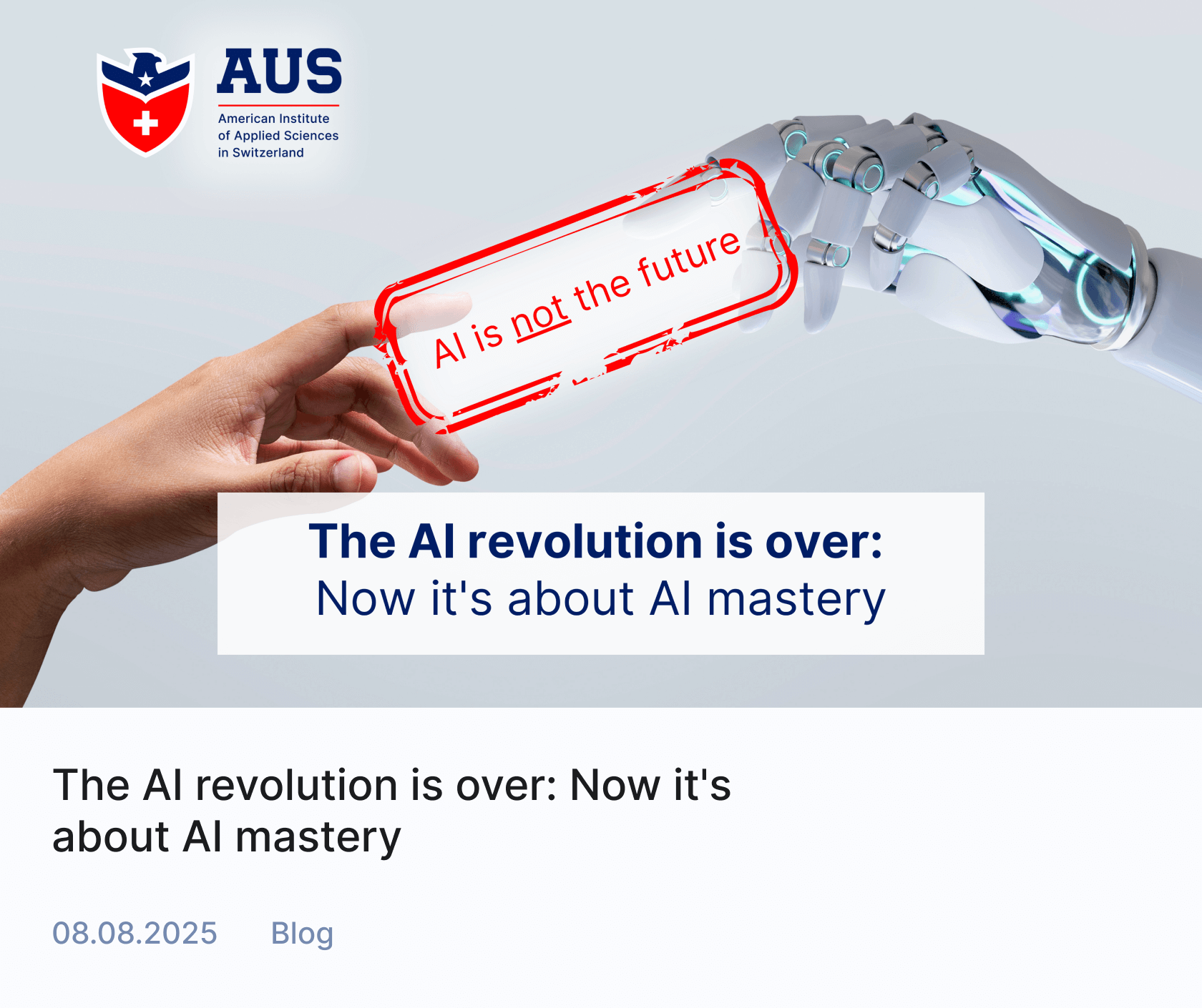 The AI revolution is over: now it&rsquo;s about AI mastery