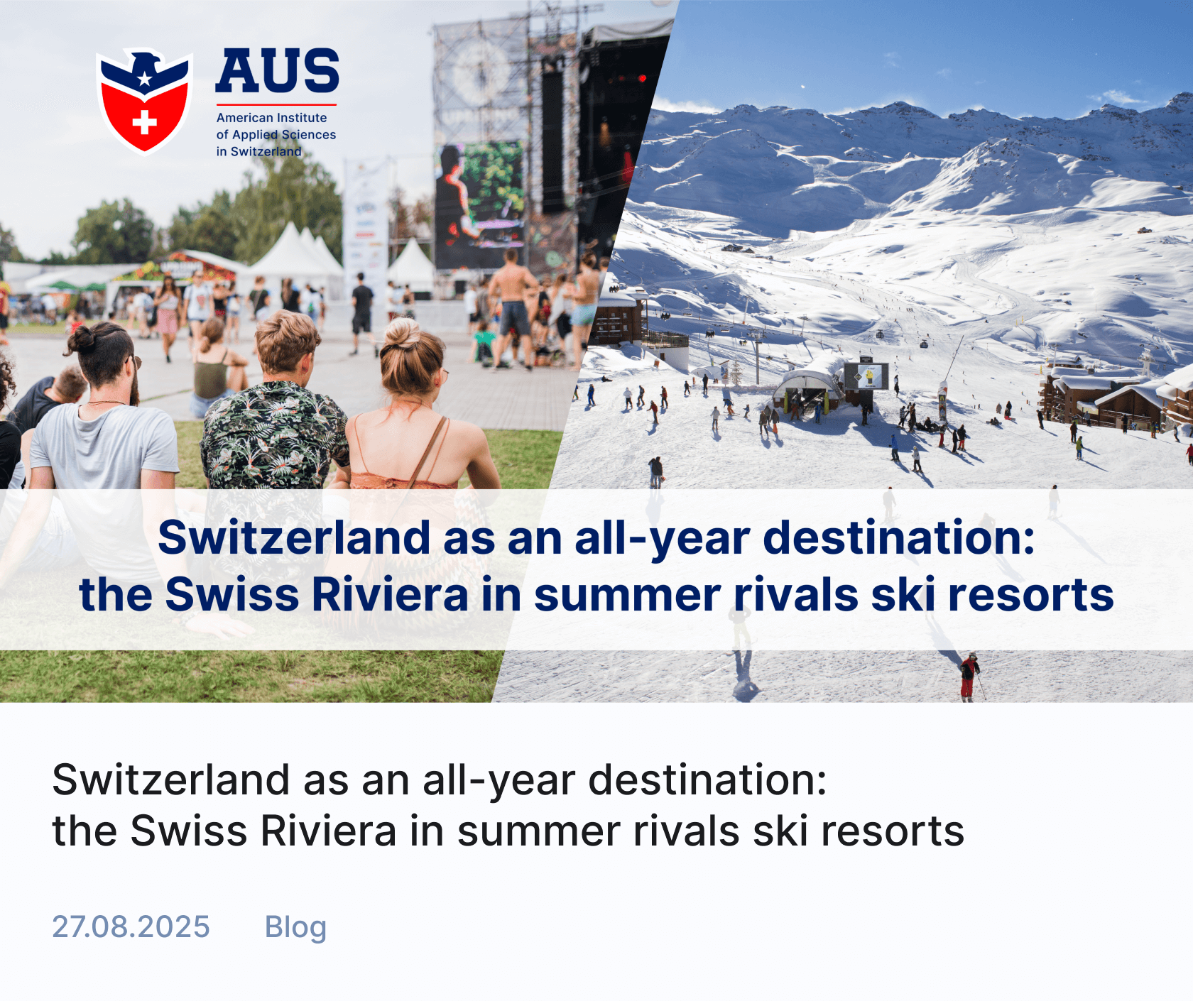 Switzerland as an all-year destination
