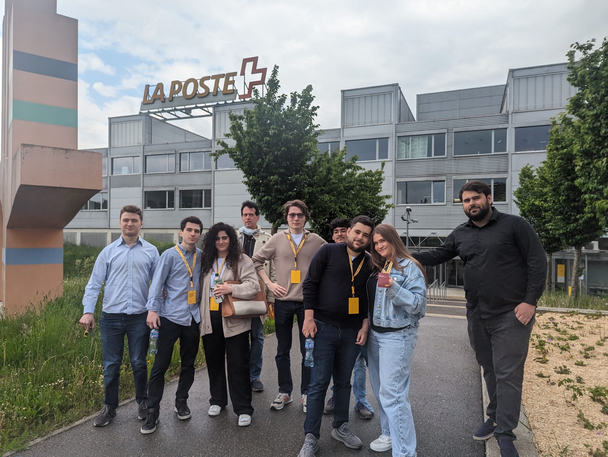 AUS students during an industry visit