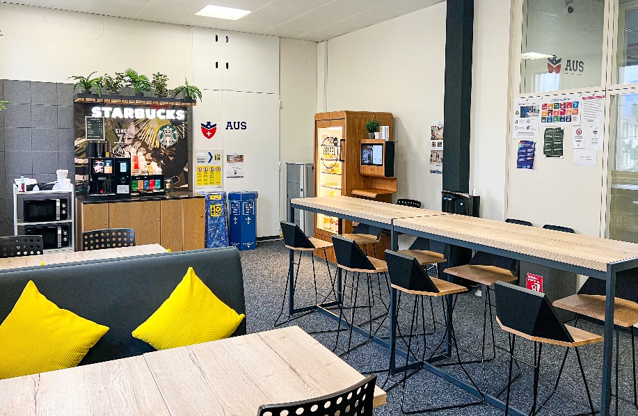 AUS campus student lounge