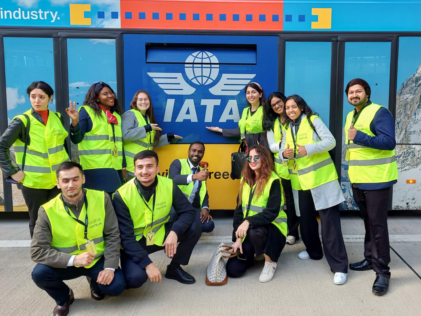 Aviation Management student on an internship