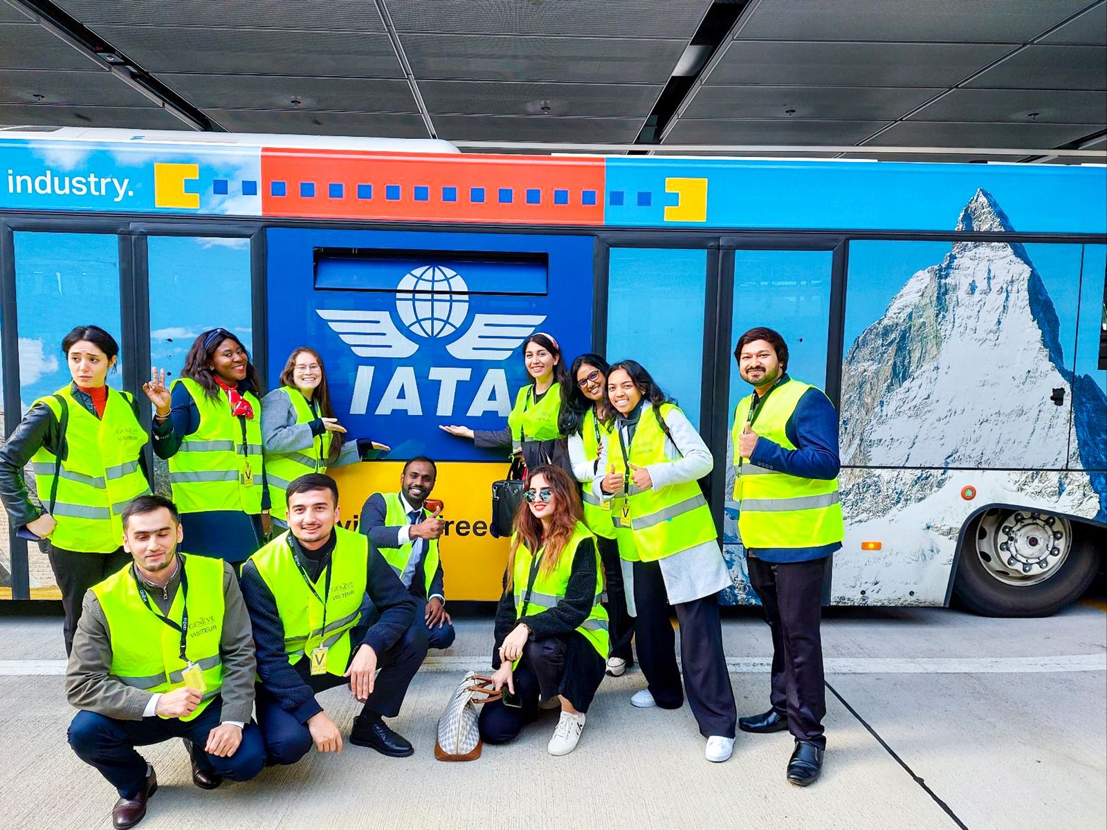 AUS Aviation Management students in Switzerland