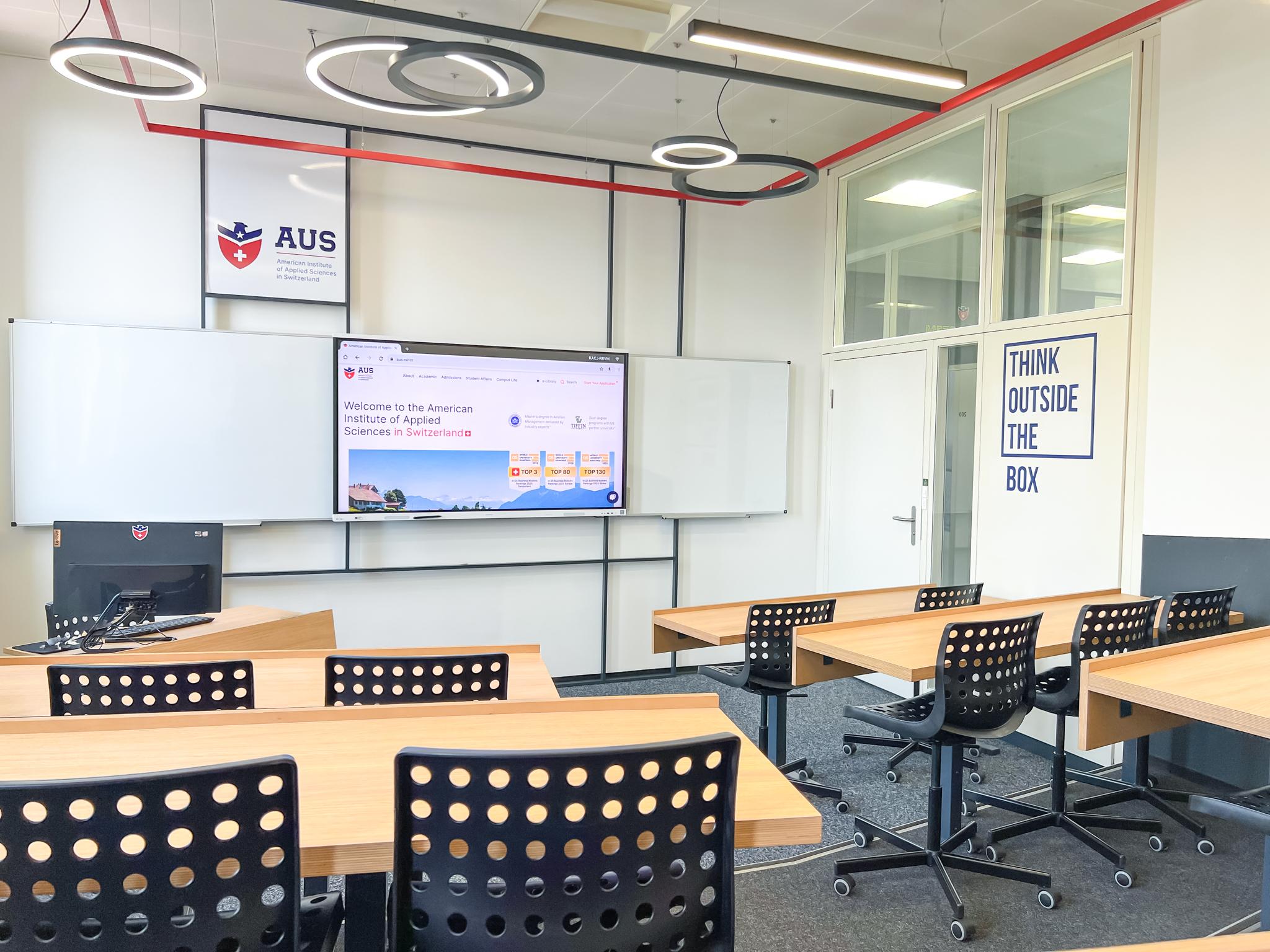 Modern classroom at AUS